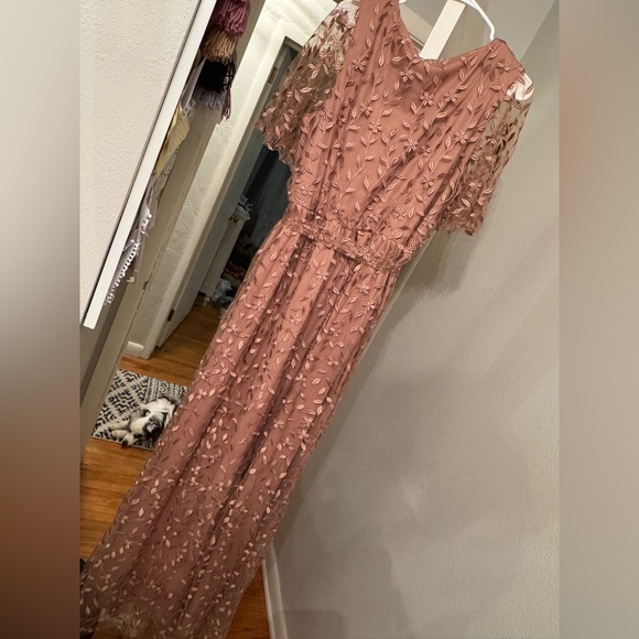 Baltic Born Marseille Embossed Maxi Dress / Nude Rose (Color) - Picture 3 of 4